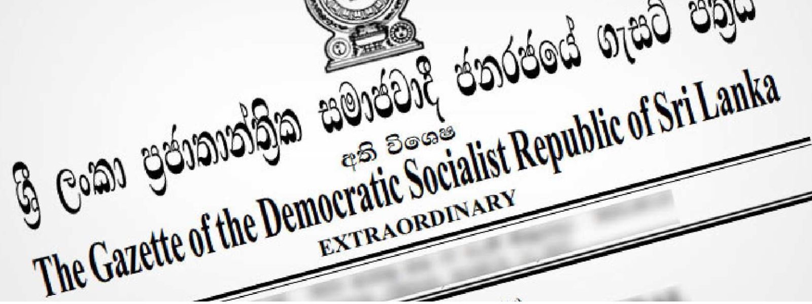 Extraordinary Gazette Issued For Companies